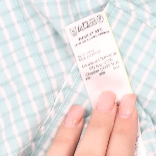 Marks and Spencer Men's Green XL Check Shirt