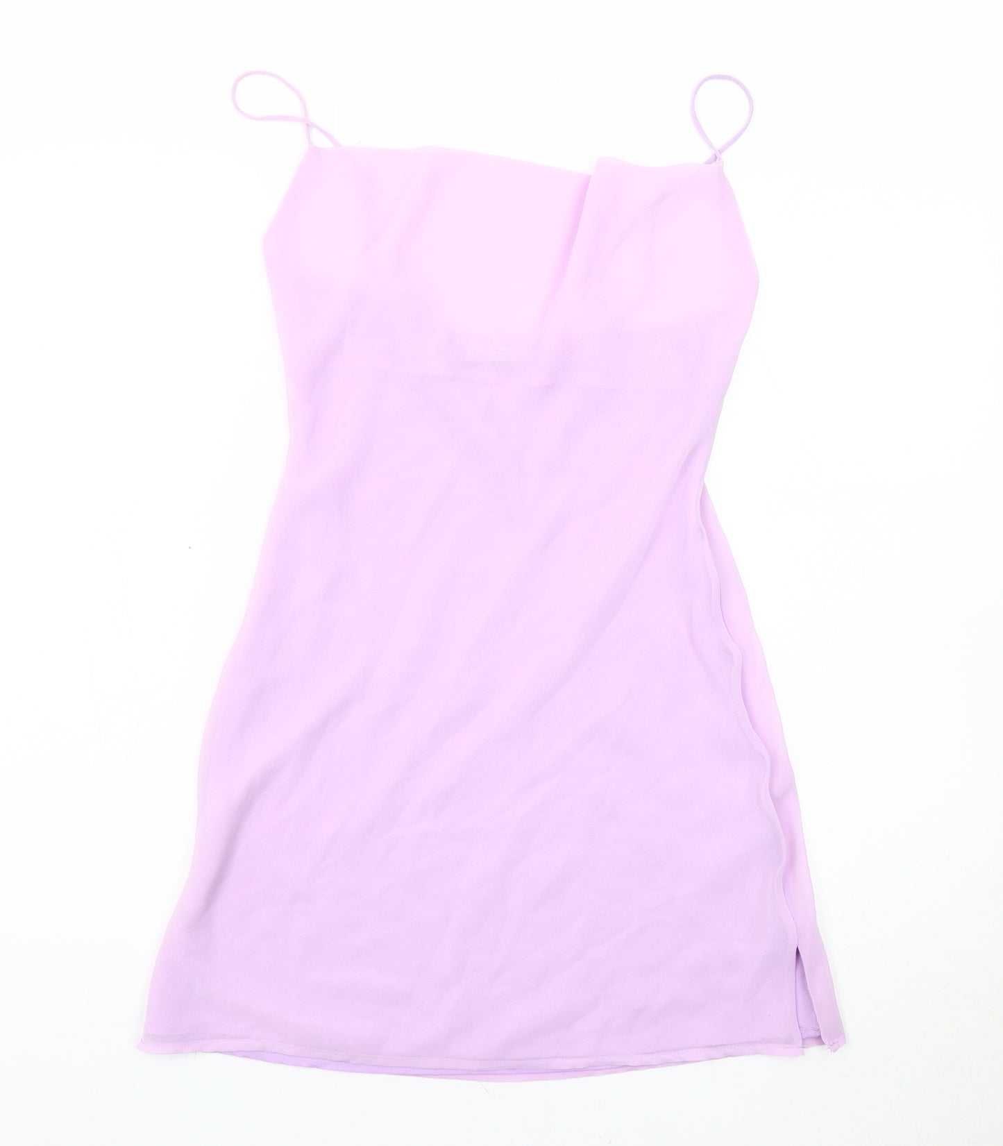 Bershka Women's Pink Slip Dress, Size S, Casual Spring Wear