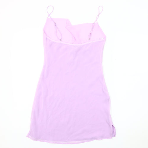 Bershka Women's Pink Slip Dress, Size S, Casual Spring Wear