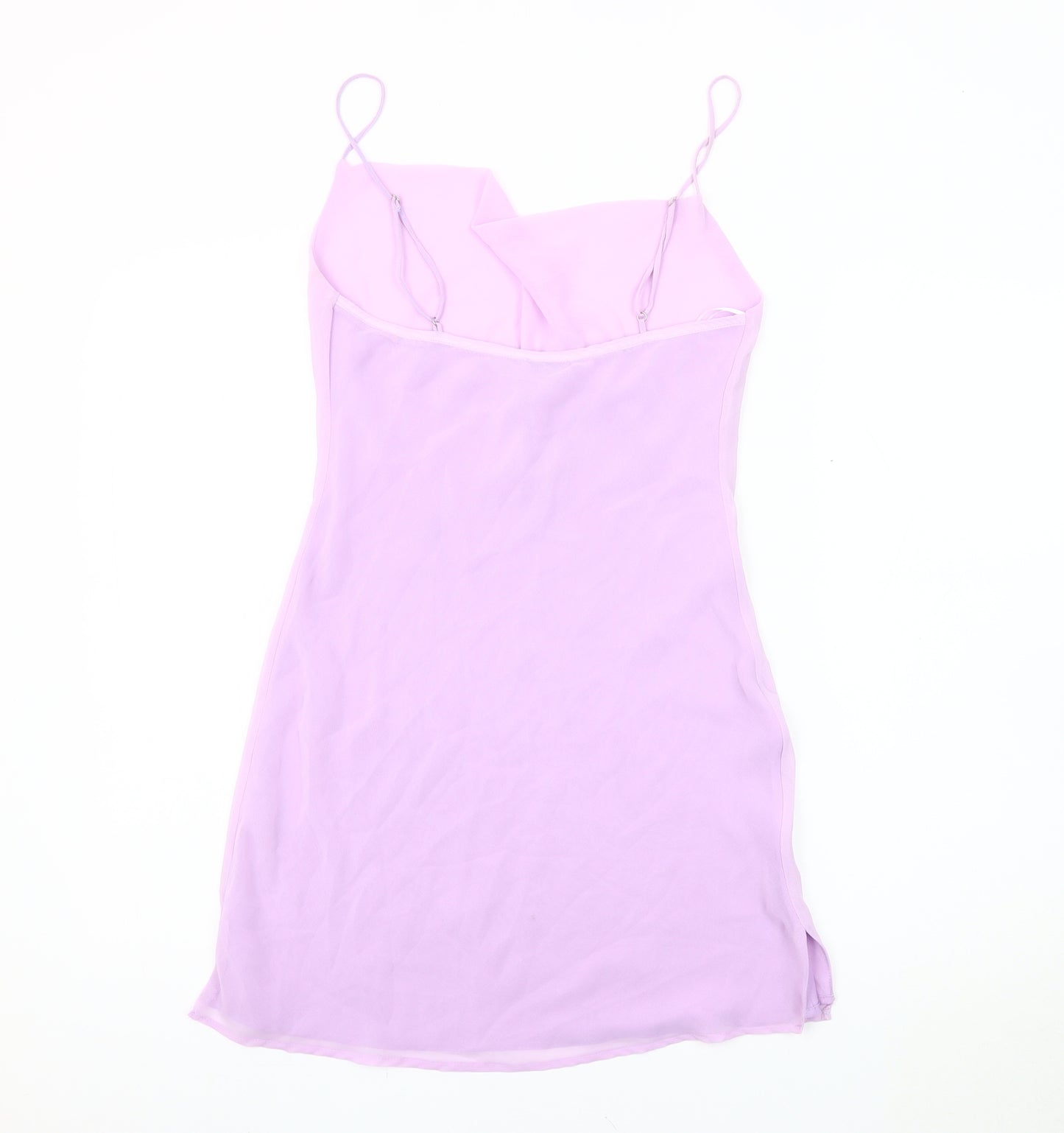 Bershka Women's Pink Slip Dress, Size S, Casual Spring Wear