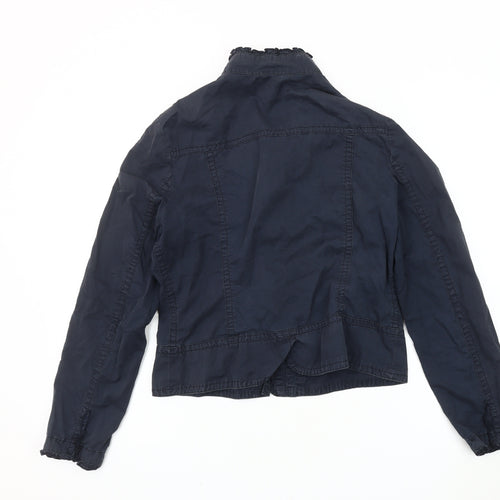 Zara Women's Blue Basic Jacket Size 14