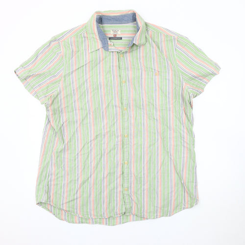 Next Men's Multicoloured Striped Shirt 2XL