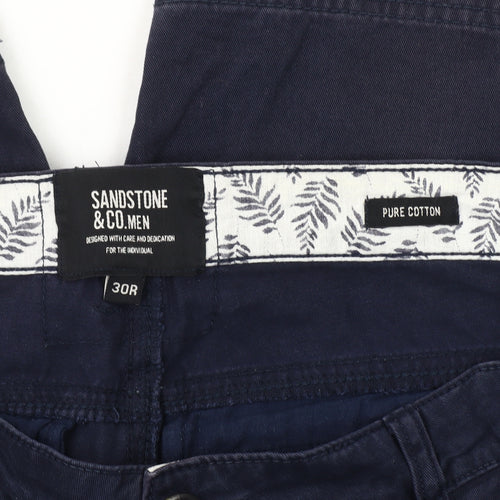 Sandstone & Co. Men's Blue Cargo Shorts, Size 30