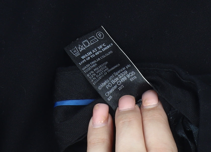 Marks and Spencer Women's Black Trousers Size 14