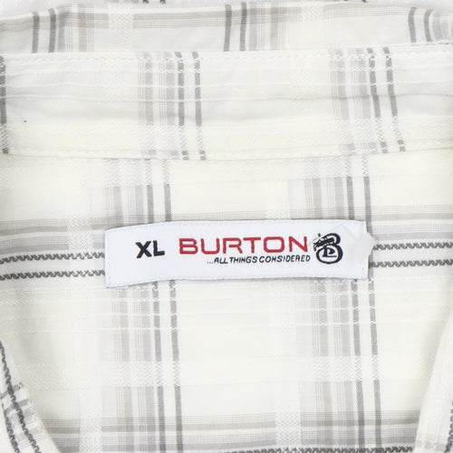 Burton Men's Multicoloured Plaid Button-Up XL Shirt