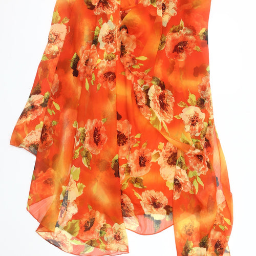New York Laundry Floral Women's Orange Size 12 Top