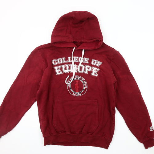 College Europe Red Hoodie, Unisex Adults M