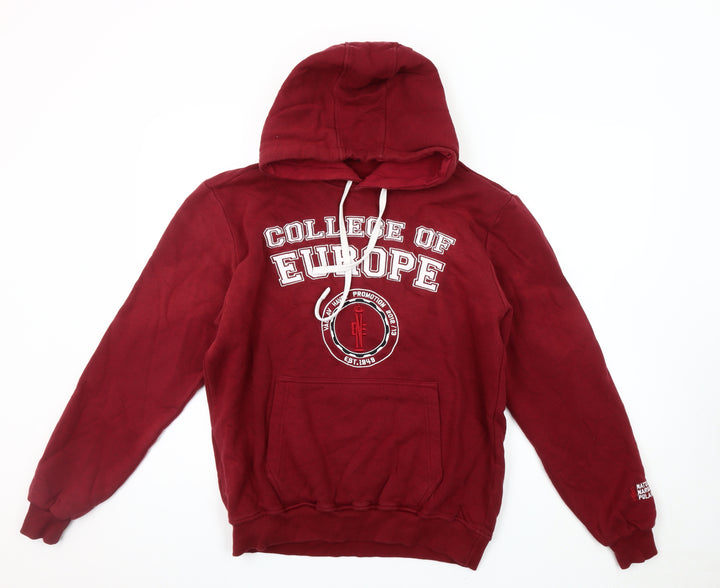 College Europe Red Hoodie, Unisex Adults M