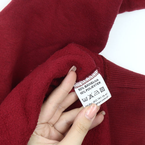 College Europe Red Hoodie, Unisex Adults M