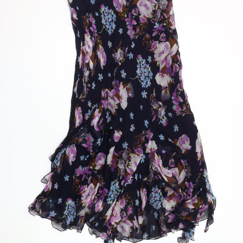 Per Una Women's Multicoloured Flare Skirt Floral Size 16