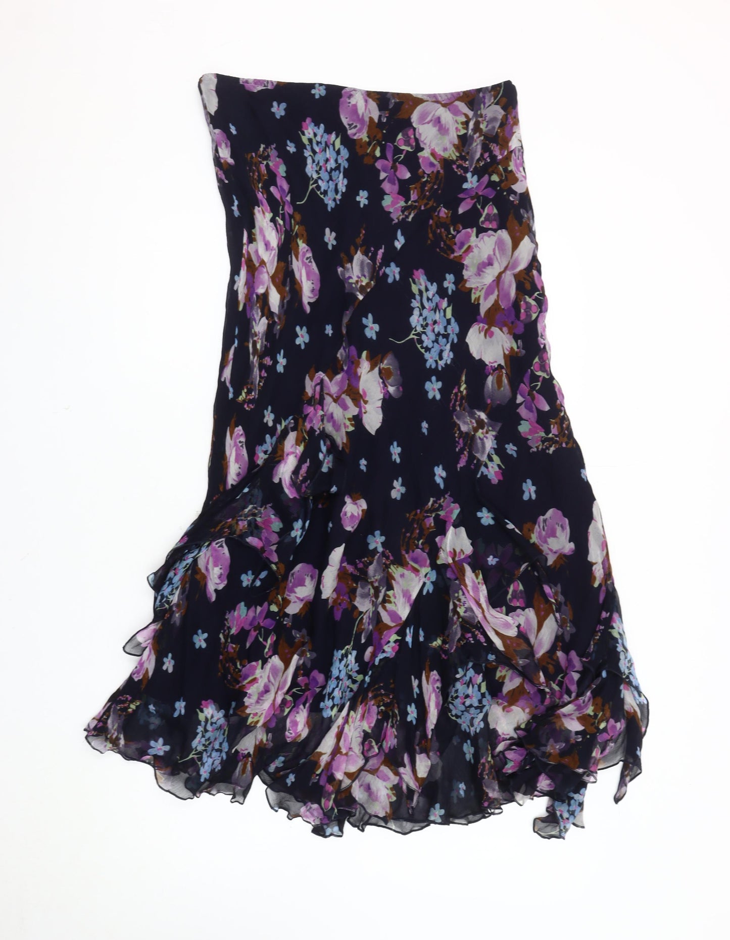 Per Una Women's Multicoloured Flare Skirt Floral Size 16