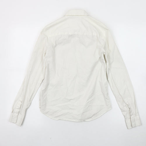 ASOS DESIGN Women's White Cotton Button-Up Shirt
