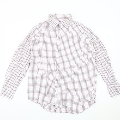 Lorenzo Uomo Men's Check Slim Fit Shirt Size 16.5