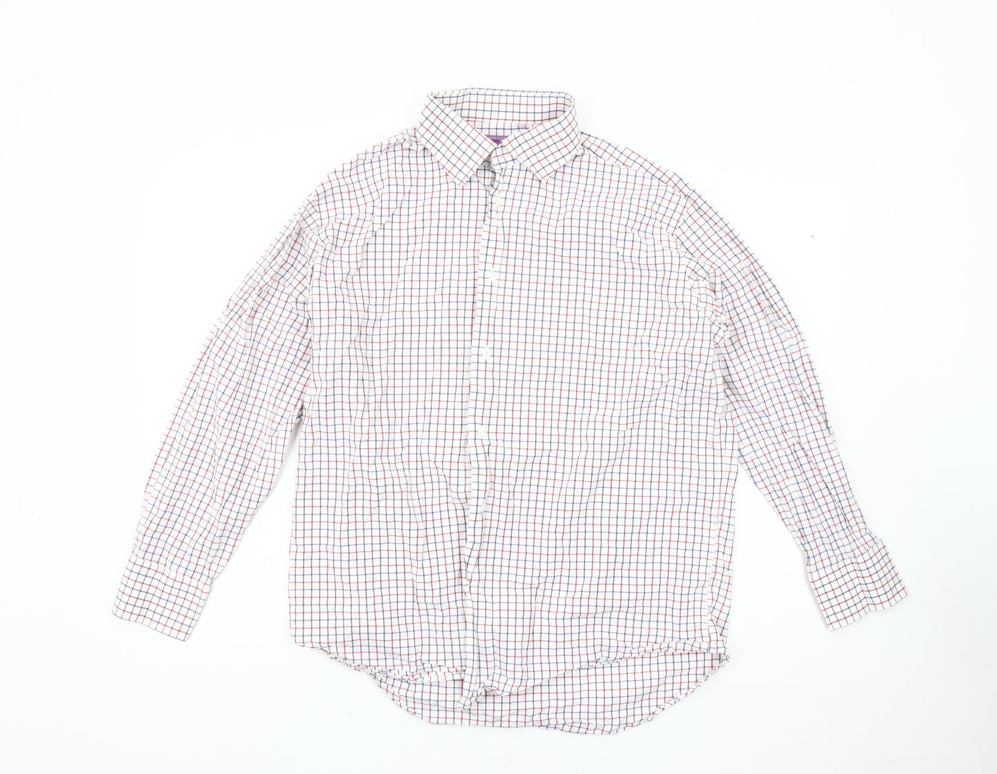Lorenzo Uomo Men's Check Slim Fit Shirt Size 16.5