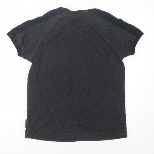 French Connection Men's Black T-Shirt, Size S, Short Sleeve
