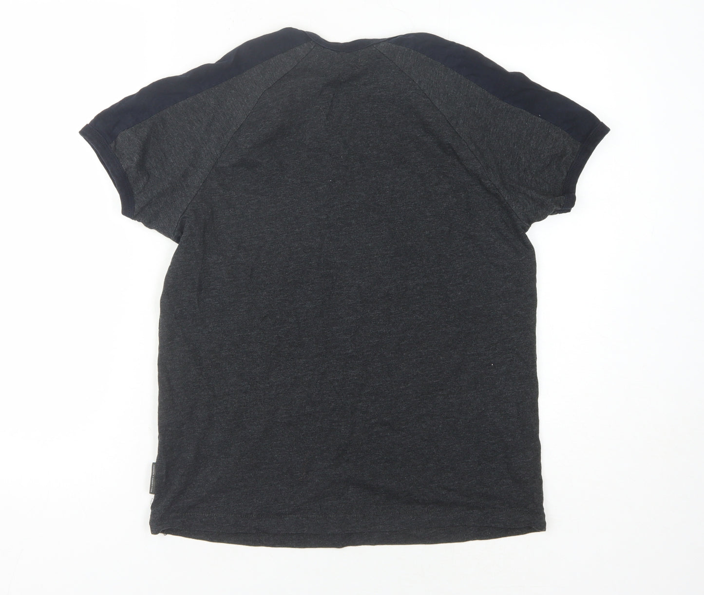 French Connection Men's Black T-Shirt, Size S, Short Sleeve
