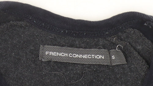 French Connection Men's Black T-Shirt, Size S, Short Sleeve