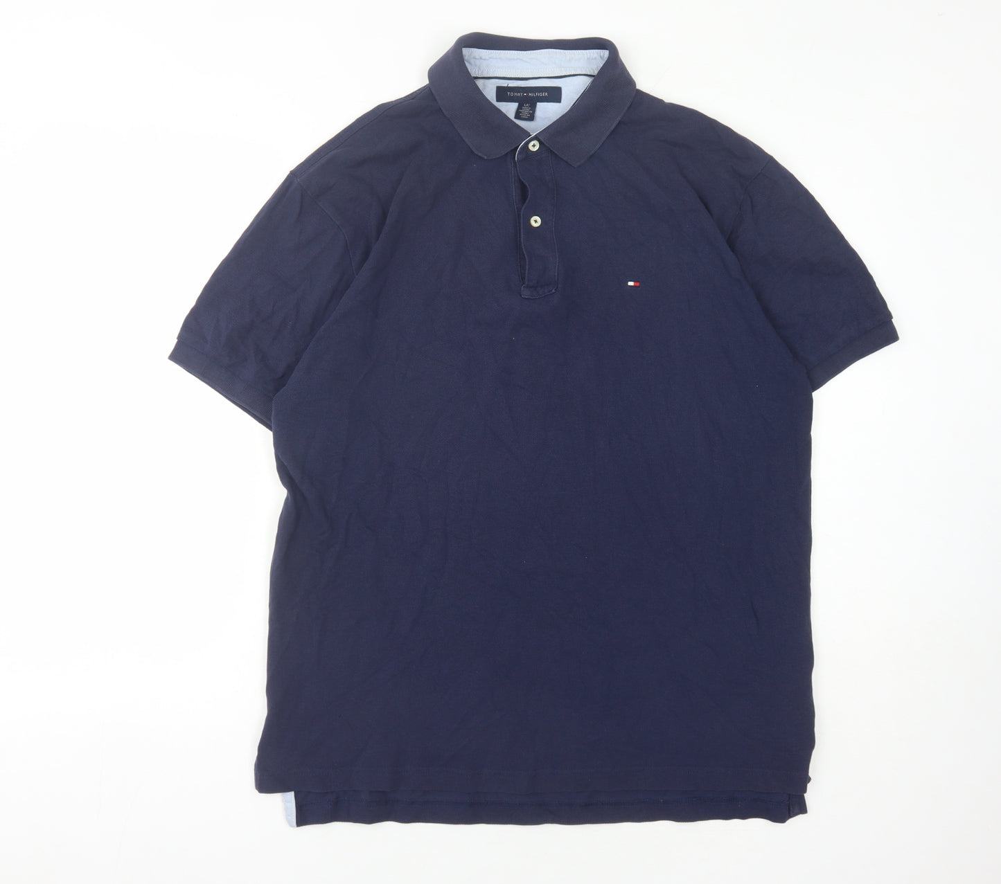 Tommy Hilfiger Men's Blue Polo Shirt L