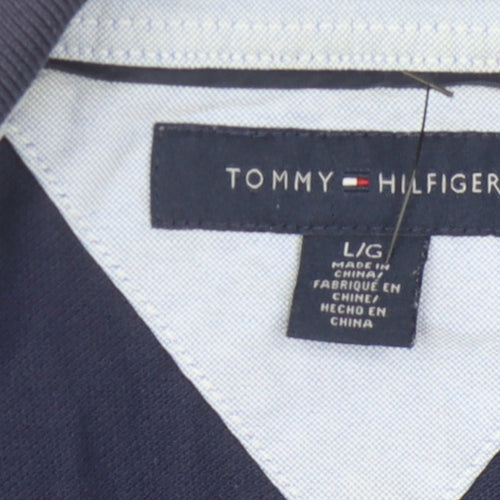 Tommy Hilfiger Men's Blue Polo Shirt L