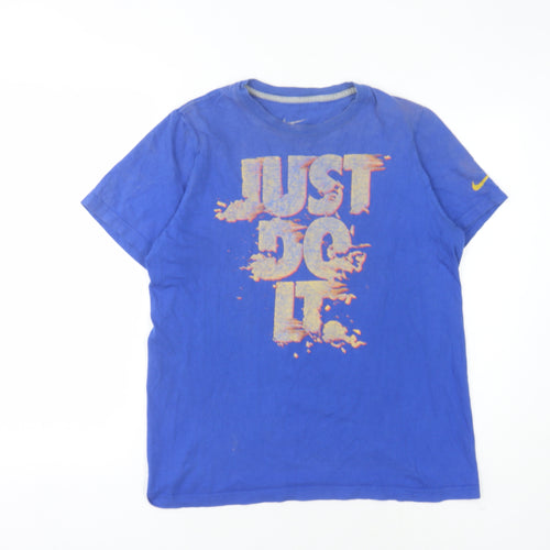 Nike Boys Blue T-Shirt 13-15 Years 'Just Do It' Graphic
