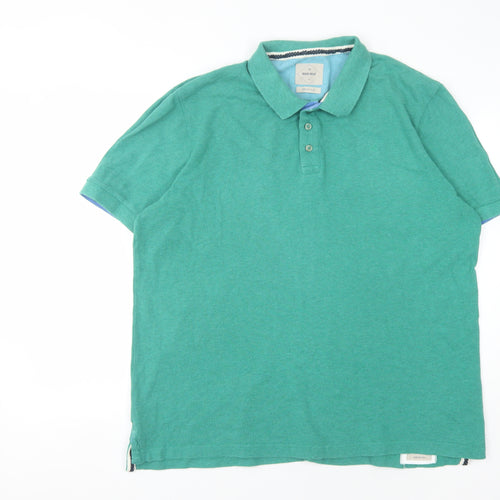 White Stuff Men's Green XL Polo Shirt