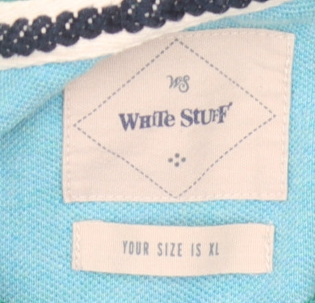 White Stuff Men's Green XL Polo Shirt