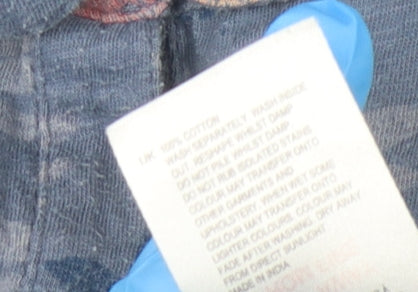 White Stuff Women's Blue Floral Button-Up Shirt Size 8