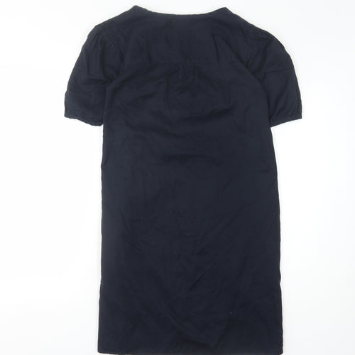 GAP Women's Blue Short Sleeve Dress Size 6 Cotton