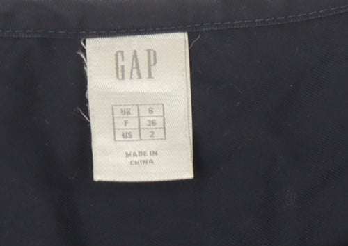 GAP Women's Blue Short Sleeve Dress Size 6 Cotton
