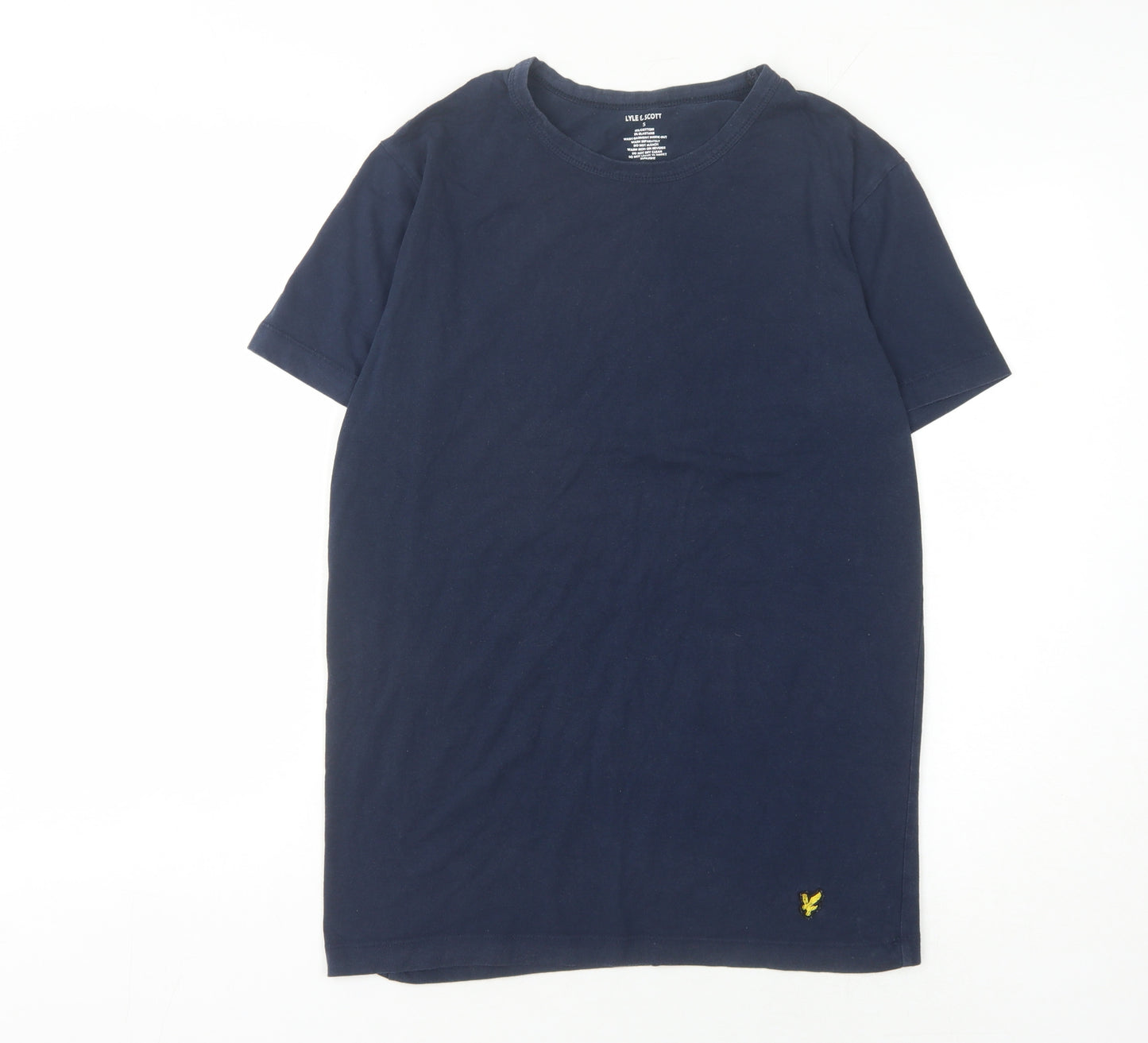 Lyle & Scott Men's Blue Polo Shirt - Small