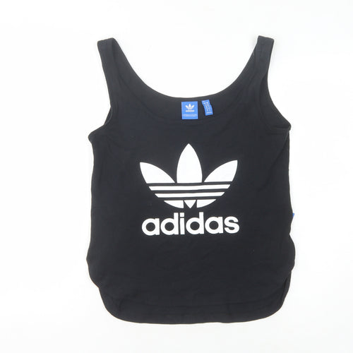 Adidas Women’s Black Tank Top Scoop Neck Size 6