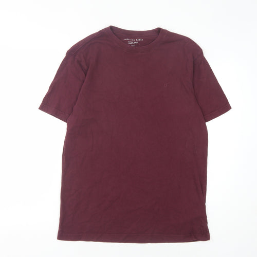 American Eagle Men’s Red Crew Neck T-Shirt Size S