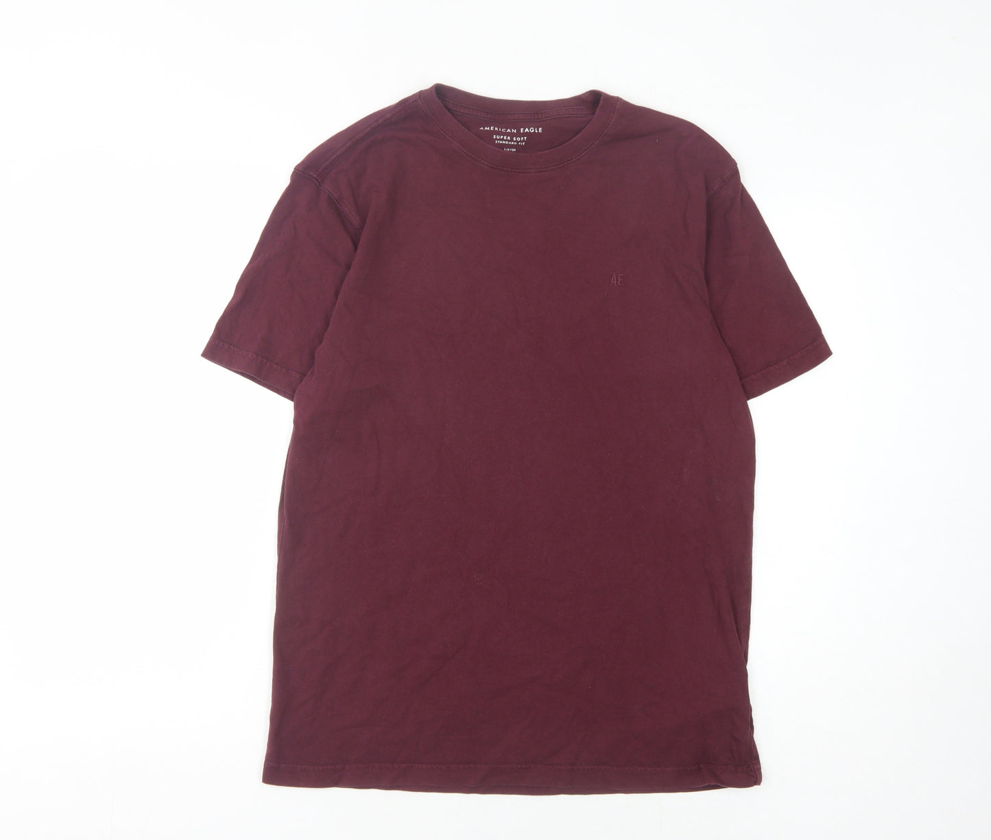 American Eagle Men’s Red Crew Neck T-Shirt Size S