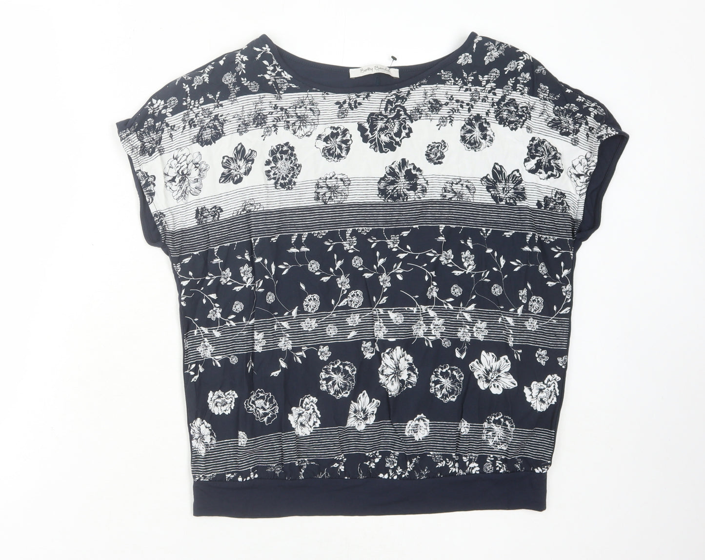 Betty Barclay Women's Blue Floral Blouse Size 10