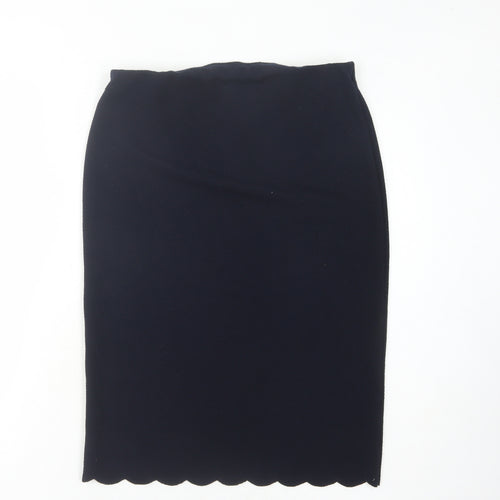 Phase Eight Black Women's Midi Pencil Skirt, Size 14