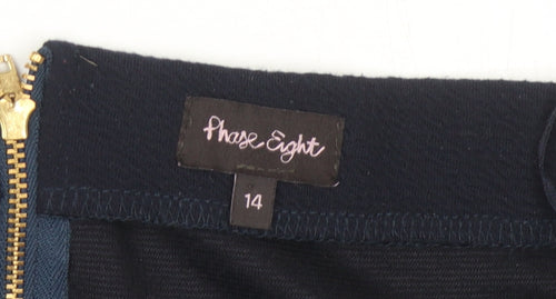 Phase Eight Black Women's Midi Pencil Skirt, Size 14