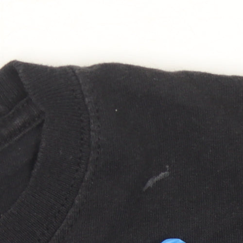Champion Unisex Black Cropped T-Shirt, Size M