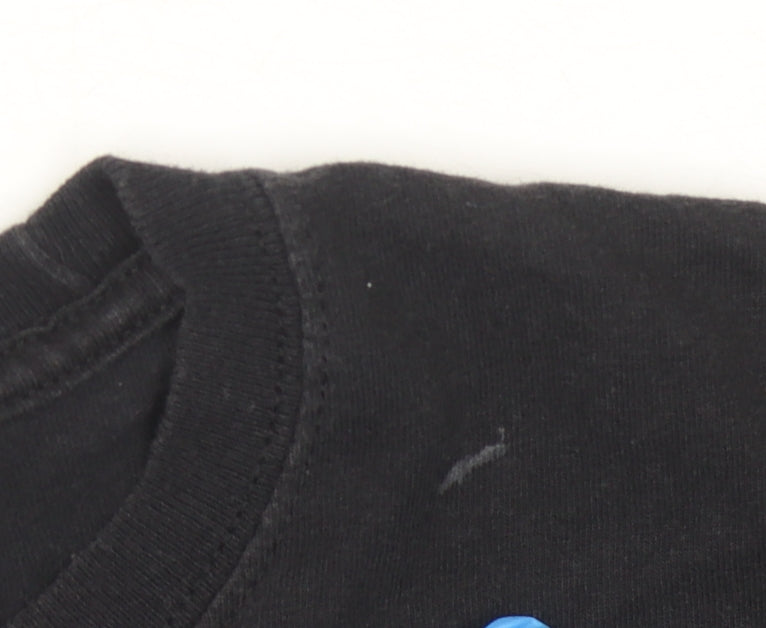 Champion Unisex Black Cropped T-Shirt, Size M