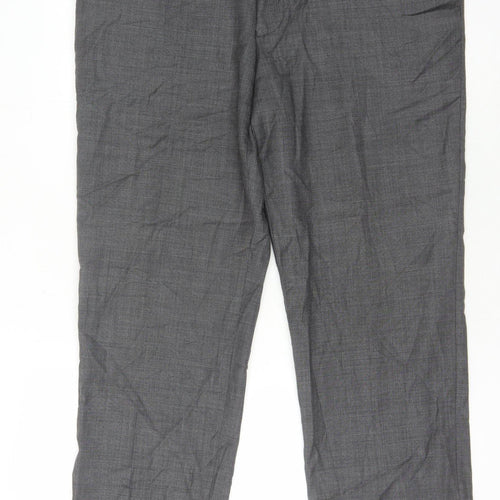 Austin Reed Men's Grey Wool Trousers Size 36S