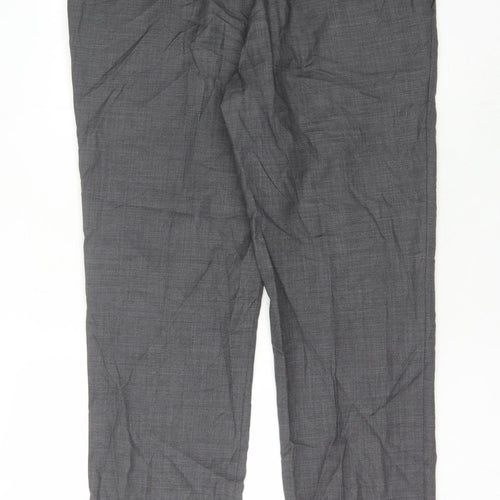 Austin Reed Men's Grey Wool Trousers Size 36S