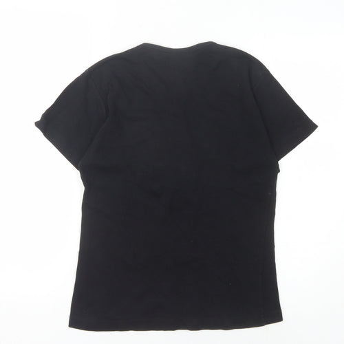 The Beatles Women's Black Slim Fit T-Shirt, Size UK 8/10