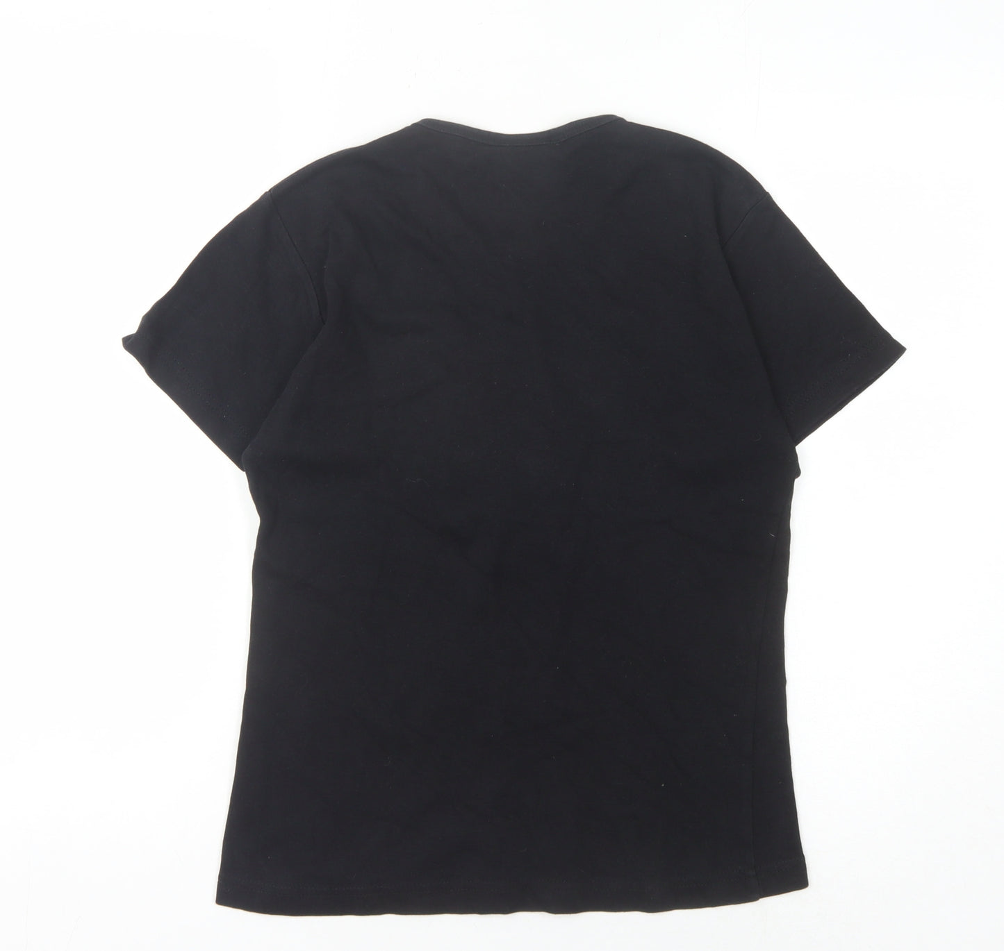 The Beatles Women's Black Slim Fit T-Shirt, Size UK 8/10