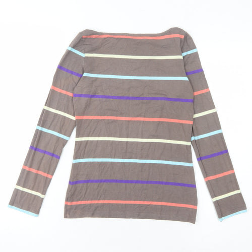 Oasis Women's Multicoloured Striped Top, S