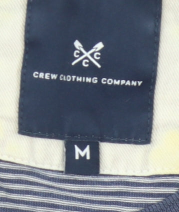Crew Clothing Men's Blue Striped T-Shirt Medium