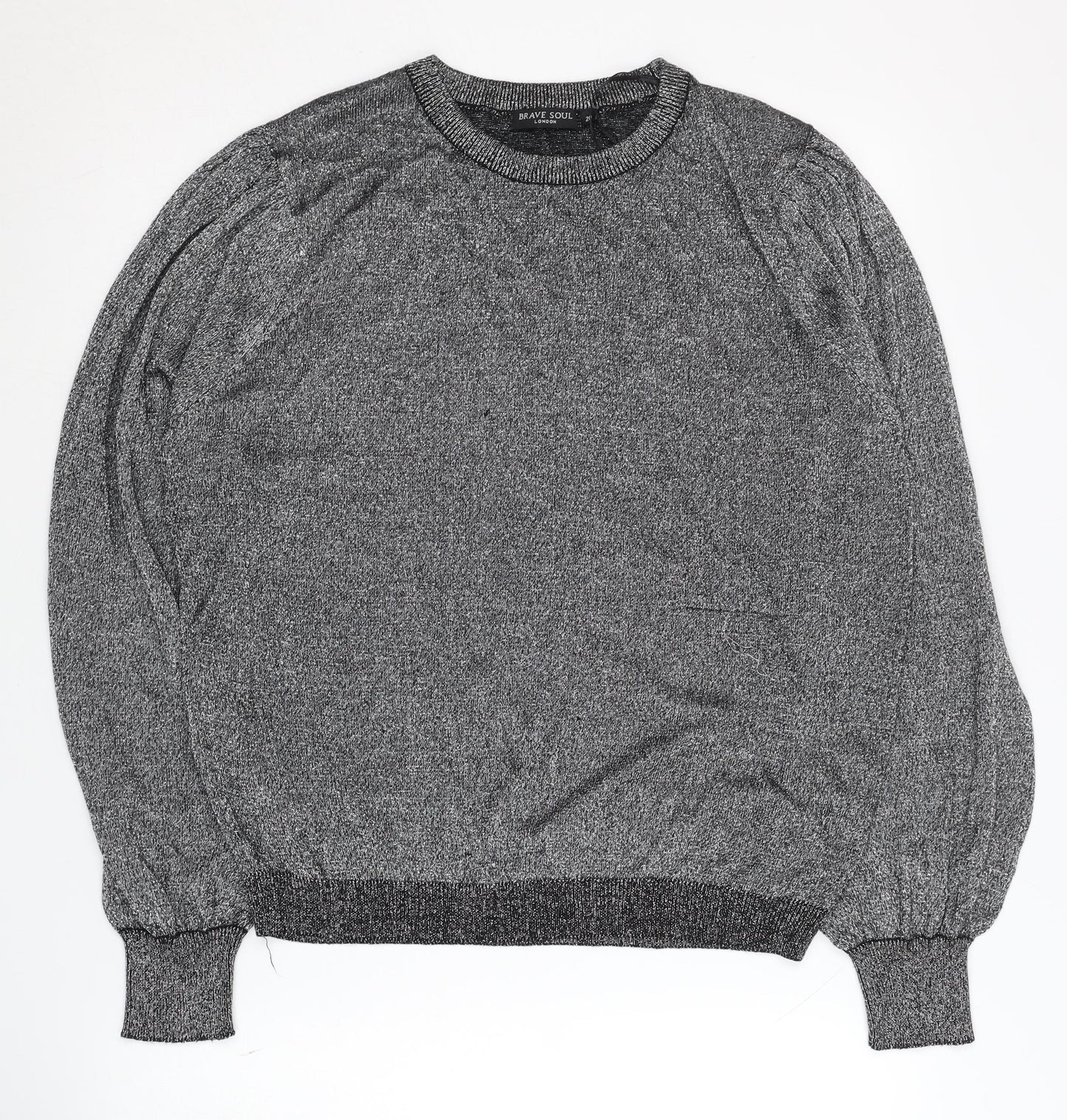 Brave Soul Women's Grey Pullover Jumper, Size 20