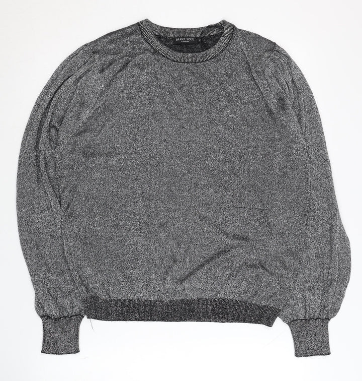 Brave Soul Women's Grey Pullover Jumper, Size 20