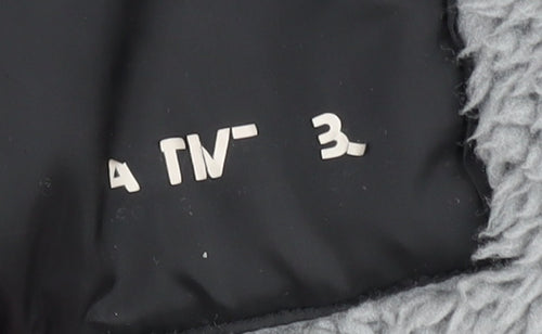 H&M Boys Black and Grey Puffer Jacket, Hooded, Size 10-12 Years