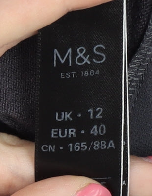 Marks and Spencer Women's Grey Floral Jumper Size 12