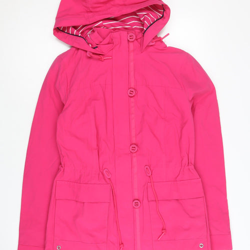 Marks and Spencer Women's Pink Size 6 Hooded Rain Coat