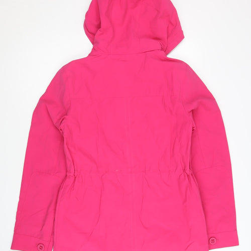 Marks and Spencer Women's Pink Size 6 Hooded Rain Coat